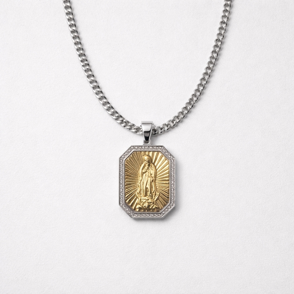 Believe by Brilliance Gold and Silver Pendant Necklace J2